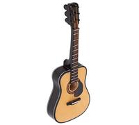 RASTKY Modèle de Guitare en Bois pour Instrument de Musique Miniature, Ornement pour la Décoration de la Maison avec étui et Support, Modèle de Mini Guitare fabriqué à la Main pour Chambre à Coucher