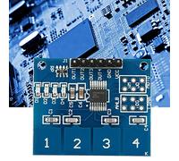 RASTKY Module de Capteur Tactile à 4 Boutons TTP224 de Haute qualité, Paquet de 5, Compact et Pratique, Parfait pour Les Amateurs D'électronique, 1,4 X 1, Pouces