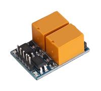 RASTKY Module de Relais HK 3,3 à 5 V avec Optocoupleur pour une Transmission de Signal Stable, pour les Amateurs D'électronique de Bricolage (2 voies)