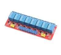 RASTKY Module de Relais Optocoupleur à Déclenchement Haut et Bas, Carte de Commande Stable à 8 Canaux, 5 V/12 V/24 pour la Domotique Intelligente (24V)