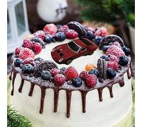 RASTKY Moule à Fondant Réutilisable en Forme de Voiture de Course, Opération Facile pour la Cuisson de Bougies, Puddings, Gelées, Artisans Violets (Couleur assortie)