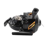 RASTKY Moulinet à Face Fermée Léger Portable Rapport de Vitesse 3,9: 1 Roulement 3 + 1 Poignée Réversible pour Récupération Gauche Droite pour Pêche à la Truite Basse Métal X Moulinet de Pêche (Gold)