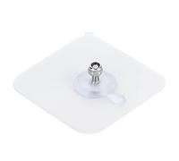 RASTKY Mur Adhésif Robuste en Plastique, Support de Charge de 5kg, Horloge Murale Adhésive sans Couture, Cintre Mural de Cuisine, Crochets Adhésifs Transparents