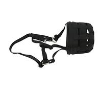 RASTKY Muselière de Pâturage pour Chevaux Noirs à Grands Trous, Couverture Buccale Facile à Respirer pour L'équitation, Matériau Durable, 1 Pièce