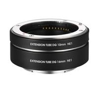 RASTKY NE1 Ensemble de Tubes D'extension Macro 10 Mm 16 Mm pour A7 A7R A7S NEX7 NEX6 NEX-5N NEX-5C, Anneau D'extension Macro de Caméra à Connexion Transparente, Métal Noir, 2,4 X 2,4 X 1,1 Pouces