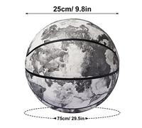 RASTKY Night Glow Light Up Basketball Taille Officielle 7 Ballon de Basket Noir Durable pour Adultes et Enfants, Cadeau de Basket-Ball Lumineux n° 7 pour Les Amateurs de -Ball