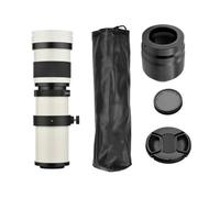 RASTKY Objectif Zoom Super TéléObjectif F/8.3-16 420-800 Mm à Monture T2 avec Bague D'adaptation à Monture RF pour Appareils Photo R/R3/R5/R5C/R6/RP à RF, Objectif Optique (White)