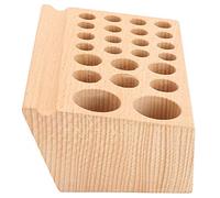 RASTKY Organisateur Multifonctionnel de Perçage du Cuir, Support D'outils de Perçage en Hêtre Durable pour L'artisanat du Cuir 16 Pièces 0,6 Pouces 6 Pièces 0,9 Pouces