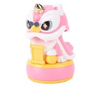 RASTKY Ornement Multifonctionnel de Tableau de Bord de Voiture de Hibou Porte-Bonheur à énergie Solaire, Cadeau Unique pour la Richesse, Plastique 2.56x4.33in (Pink)