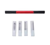 RASTKY Outil de Chanfreinage Professionnel, Conception de Mandrin à 4 Mâchoires, Ensemble de Lames de Chanfreinage, Compact et Portable, en Acier au Tungstène, en Fer Inoxydable, Kit de 13 Pièces