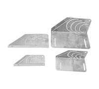 RASTKY Outil de Marquage D'arc D'angle, Traceur en Métal Durable en Acier Inoxydable pour le Travail des Métaux, la Construction Technique, Ensemble de 4 Pièces pour les Amateurs de Bricolage, les