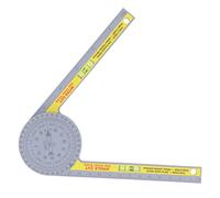 RASTKY Outil de Mesure D'angle ABS Rapporteur de Scie à Onglet, Précision de 1 Mm, Rotation à 360 Degrés, pour la Plomberie du Travail du Bois, Matériau ABS Durable