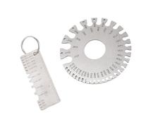 RASTKY Outil de Mesure de L'épaisseur de la Tôle Outil D'inspection Portable Polyvalent pour Soudeurs, Polyvalent pour la Réparation de la Construction Navale 2 Pièces