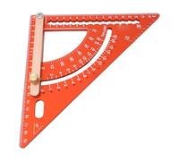 RASTKY Outil de Mesure Multi-angles en Alliage D'aluminium, Tige Mobile Durable pour des Mesures Précises, 1 Règle Triangulaire Réglable, Idéal pour les Menuisiers Professionnels