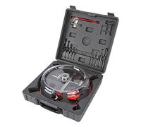 RASTKY Outil de Perçage de Scie Cloche Réglable avec Couvercle Anti-poussière, Ensemble de Fraises de 40 à 200 Mm pour le Perçage de Coupe, Idéal pour L'ardoise de Ciment de Placage, L'acier au