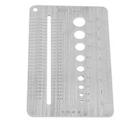 RASTKY Outil de Règle de Mesure de Diamètre de Boulon de 2 à 10 Mm de Haute qualité, Plaque de Jauge à Vis Légère en Acier Inoxydable pour des Mesures Précises, Adaptée aux Projets de Rénovation