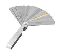 RASTKY Outil Métrique de Jauge d'épaisseur de Précision à 32 Lames pour la Mesure des écarts - Acier Inoxydable pour une Mesure Précise de l'épaisseur de 0,04 Mm à 0,88 Mm, Conception Légère et