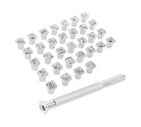 RASTKY Outils de Poinçonnage de Tampon en Cuir Exquis avec des Empreintes Fortes pour L'artisanat du Cuir de Bricolage, Applications Larges pour la Fabrication de Vestes, Sacs, Ceintures,