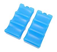 RASTKY Pack de Glace au Lait Maternel de Forme Profilée, Glacière Bleue Réutilisable pour Maman Qui Travaille, Sac de Stockage de Lait Maternel Léger et Portable, fabriqué en Caoutchouc Sûr, 2 Pièces