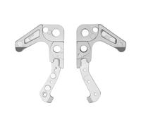 RASTKY Paire de Support de Fixation de Poignée de Porte Extérieure en Métal, Pièce de Rechange pour côté Gauche Droit, Composant D'installation Stable pour Structure Extérieure de Porte