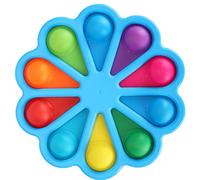 RASTKY Palette de Peinture de Couleur, Plateau en Forme de Fleur, Fourniture de Peinture Professionnelle pour Enfants, Fêtes, écoles, Jardins d'enfants, Plastique + Caoutchouc
