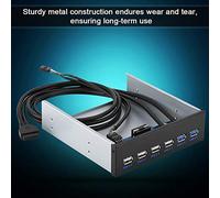 RASTKY Panneau Avant USB3.0 USB2.0 Hub 9pin 19pin à 2 * USB3. + 4 * USB2. 6 Interface Panneau Avant Métal