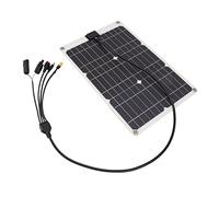 RASTKY Panneau de Chargeur Solaire en Silicium Monocristallin 50 W, 4 Connecteurs pour Camping XT60, pour Anderson, Connecteurs CC, Panneau de Batterie Solaire, Sortie 18 V