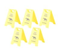 RASTKY Panneau de Vomi de Chat étanche en Plastique ABS, Avertissement pour Animaux de Compagnie, Conception Amusante pour la Décoration de la Maison, 5 Pièces pour Les Amateurs d'animaux de