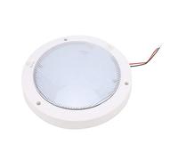 RASTKY Panneau Lumineux Rond à LED, luminosité Durable et Durable pour Navires, Yachts, 12 V, ABS, Panneau de Cabine pour Passagers, 3 X Vis, 3 X Boucle (Blanc Froid)