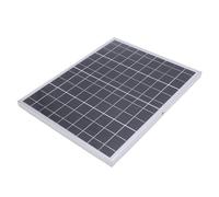 RASTKY Panneau Solaire Monocristallin Portable, Chargeur Efficace Résistant à L'eau pour Voiture Bateau RV Moto pour Camping en Aluminium (15W)