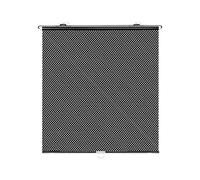 RASTKY Pare-Soleil de Pare-Brise de Voiture Rétractable avec 3 Ventouses, Ajustement Précis et Facile à Installer, pour -Soleil de -Brise de Voiture, PVC Noir 50 X 125 Cm (Type 1)