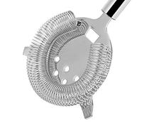 RASTKY Passoire à Cocktail Durable en Acier Inoxydable, Filtre à Glace pour Boissons, Bar, Club, Outil de Barman Pratique pour les Amateurs de Cocktails, Acier Inoxydable 304, or Rose (Grand argent)