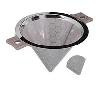 RASTKY Passoire à Cône en Acier Inoxydable à Mailles Fines, Petite Passoire Double Oreille en Acier Inoxydable, pour café, thé, Feuilles de thé au Lait, Tamis Mailles sergé Extra Fine