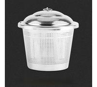 RASTKY Passoire à thé en Acier Inoxydable Boules d'assaisonnement Sac à Condiments Passoire Accessoires Outils de Cuisine Cuisine L, Filtre Polyvalent d'assaisonnement Goût de Soupe à Sauce (L 8,9