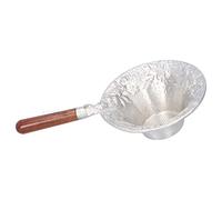 RASTKY Passoire à thé Faite à la Main, Filtre Efficace Résistant aux Hautes Températures, Infuseur à thé pour la Cérémonie du en Bois 5,9x3,1 Pouces (Égouttoir à en étain avec poignée en #12)