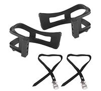 RASTKY Pédales de Vélo Bucklos avec Cages et Sangles d'orteil - 1 Set Cycling Bicycle Bike Toe Clip Toe Pédale Clips et Sangles Fixie Road Bike Non Slip - Leadrise1 Paire Nylon Cycling Road