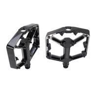 RASTKY Pédales de Vélo en Alliage D'Aluminium Large Plateforme du Roulement pour Vélos de Montagne de Route Facile à Installer Noir 10x12.5x1.5cm 1 Paire pour VTT