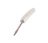 RASTKY Pen Set Set Retro Classical Fountain Pen Ink Bottle Boad Boîte - Luxurious Quill Stylo avec 3 Nibs Calligraphie et écriture (WHITE)