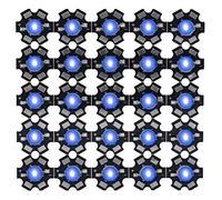 RASTKY Perles de Lampe LED Violettes AXD-3W, Puces de Diode pour la Croissance des Plantes, 25 Pièces de Perles Haute Puissance pour la Bio-Analyse et L'examen Chimique