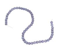 RASTKY Perles en Pierre Naturelle Polie pour la Fabrication de Bijoux Faits à la Main, Opération Facile pour Collier, Bracelet, Cadeaux de Bricolage, 8 Mm, Parfaites pour les Artisans (violet clair)