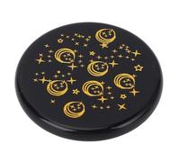 RASTKY Pierre de Méditation en Pierre de Jade Noire élégante pour la tranquillité, 1 X pour les Pratiques de Yoga, Cadeau en Cristal pour Hommes et Femmes (2)