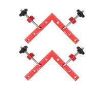 RASTKY Pince D'angle pour le Travail du Bois, en Alliage D'aluminium, carré de Localisation à 90 Degrés, Fixation 140x140mm pour la Fabrication D'ébénistes, Lot de 2 pour les Menuisiers