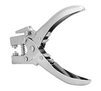 RASTKY Pince Perforatrice Rotative en Acier Durable avec Règle Précise pour Perforer le Papier en Cuir, 100 Boutons pour Usines, Magasins, Bureaux, Acier 60#