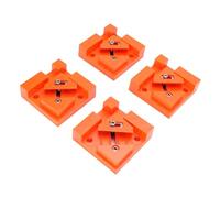 RASTKY Pinces de Boîte à Bois Réglables en Acier Inoxydable, Carrés à Angle Droit de 90 Degrés pour Aligner les Tiroirs et les Armoires Orange