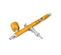 RASTKY Pistolet Aérographe à Alimentation par gravité à Double Action 0,3 Mm Peinture en Spray pour Tatouages Nail Art, Aérographe Durable à Double Action pour les Beaux-arts, Facile à Nettoyer,