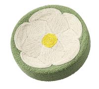 RASTKY Planche à Gratter Polyvalente pour Chat, Motif Floral, Lit Rond pour Chat, Corde en Sisal, Résistance aux Rayures, Jouet à Griffes de Meulage, pour Le Confort et la sécurité