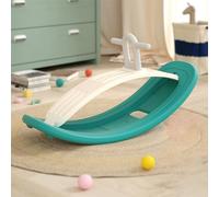 RASTKY Planche Oscillante de Cheval à Bascule pour Enfants, pour L'entraînement à la Coordination Corporelle, Jouet d'activité pour Enfants (Green)