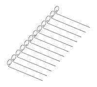 RASTKY Plantes de Plante Durables - 12pcs Enjeux Réutilisables Reutilisables Plant Sticks Support - Iron Garden Stakesflower Support et stabilité