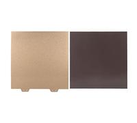 RASTKY Plaque D'acier PEI 12x12 Pouces, Flexible, Retrait Facile pour Imprimante 3D, Plaque de Construction Dorée pour les Utilisateurs de (en acier avec autocollant magnétique)