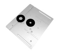 RASTKY Plaque d'insertion de Table de Routeur 2 en 1 en Alliage d'aluminium - Planche PolyvalenteTravail du Bois avec Espacement des Trous de 85 X 85 Mm et 70 X 60 MmRouteurs et Machines à Tailler